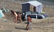 Nudist campers enjoy kinky activities