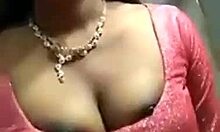 Married Indian woman shows breasts