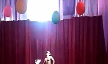 A solo masturbation show by a young gostosa