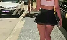 Walking down the street and getting a surprise anal creampie